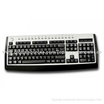 Multimedia Keyboard with PS/2 Interface, Portable Style, Easy Web Navigation and Scrolling Wheel